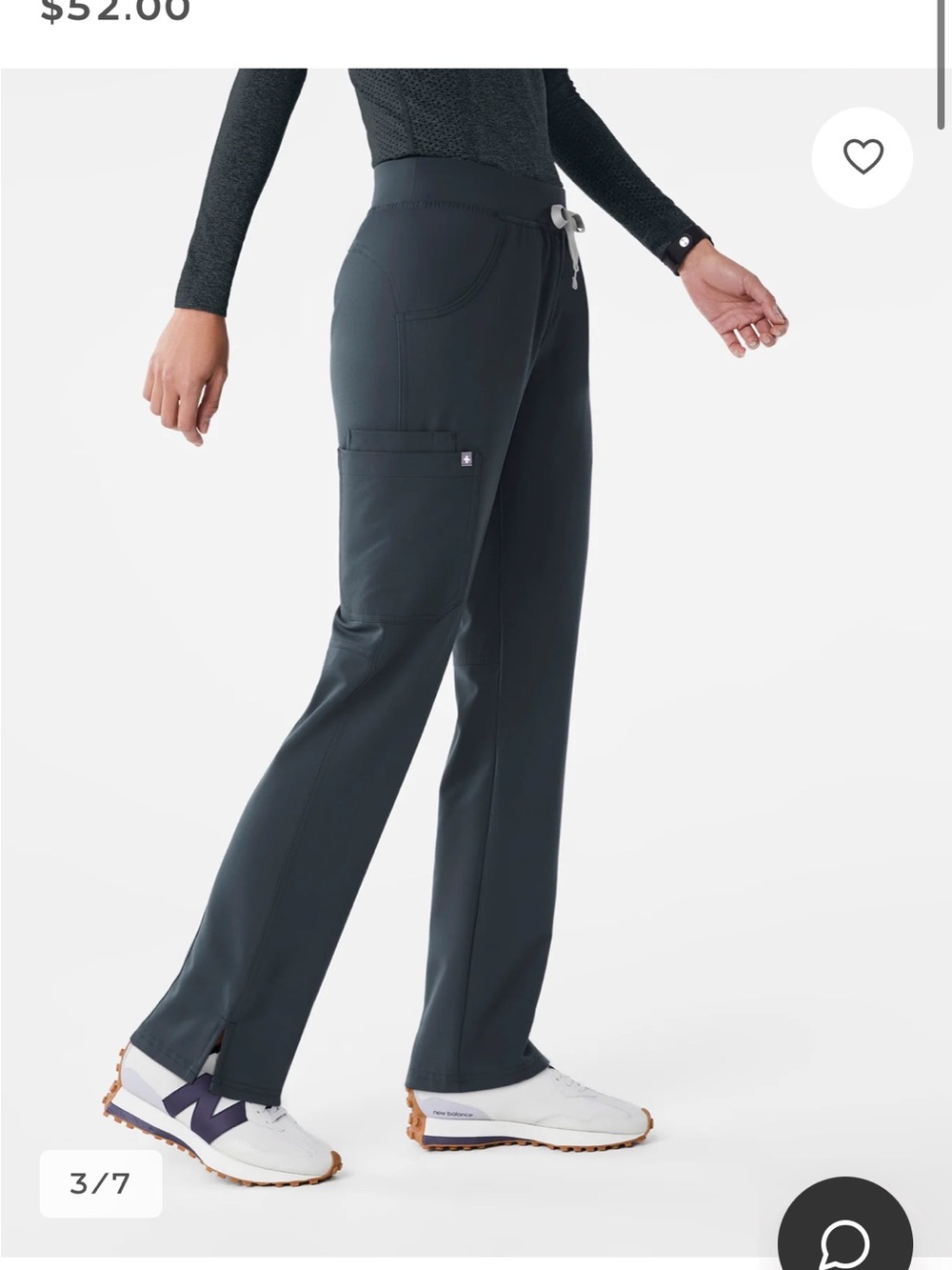 FIGS Dark Harbor Kade Cargo Scrub Pants - Picture 3 of 4